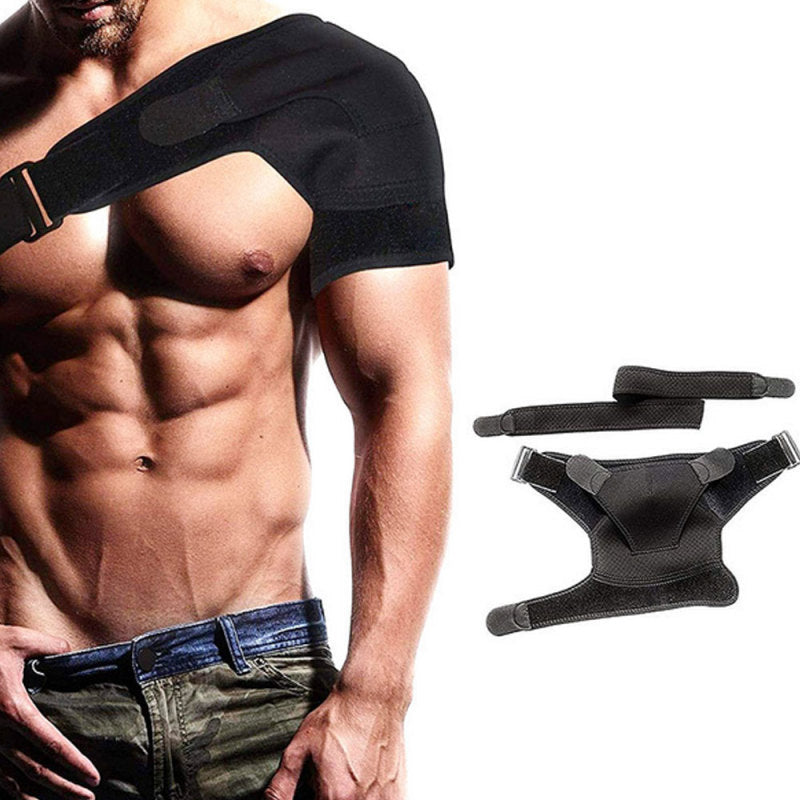 Adjustable Shoulder Injury Support Brace Strap Comfortable Protection  WWU