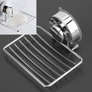 1x Shower Soap Dishes Holder Basket Tray Organizer Bathroom Strong Suction VEY