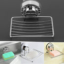 1x Shower Soap Dishes Holder Basket Tray Organizer Bathroom Strong Suction VEY