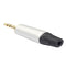 2x 1/8" 3.5mm Male Jack Plug Soldering 3 Pole Plug Repair headphone ADFA