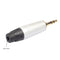 2x 1/8" 3.5mm Male Jack Plug Soldering 3 Pole Plug Repair headphone ADFA