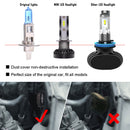 2pcs Aluminum H1 COB LED 80W 16000LM Car Headlight Kit 6000K Lamp Bulbs NPF