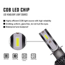 2pcs Aluminum H1 COB LED 80W 16000LM Car Headlight Kit 6000K Lamp Bulbs NPF