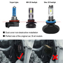 2pcs Aluminum HB3 LED Car Auto Headlight Bulb Kit Beam 16000LM 6000K DC  IYU