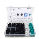 405pcs 8 Type Plastic Car Door Panel Bumper Push Pin Rivet Fasteners Trim DXV