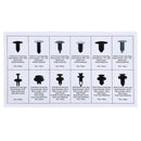 192Pcs Car Push Pin Rivet Retainer Fastener Moulding Panel Clips Assortme XPB