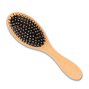 Bamboo Wooden Hair Brush Oval Pneumatic Massage Comb Wood Paddle Spa Hai NGO