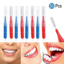 50X Dental Orthodontic Oral floss Interdental Brush Toothpick Teeth Cdf