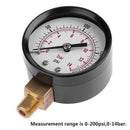 0-200 PSI Air Gauge For Air Tank Accessory Easy To Read Two Color Gauge  PIP