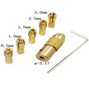 7Pcs 0.5-3.2mm Micro Twist Hand Drill Kit Chuck Electric Drill Bit Collet TGB