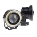2x 3" LED Car SUV Halo Rings Angel Eyes COB Projector Fog Light Universal New