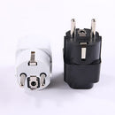 2PCS Universal US AU UK to EU Euro Europe Plug Travel Adapter Socket Con JGF