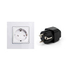 2PCS Universal US AU UK to EU Euro Europe Plug Travel Adapter Socket Con JGF