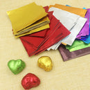 100X Square Aluminum Wrappers Chocolate Sweets Candy Confectionery 10c VAD