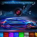 4PCS 9 LED Car Interior Atmosphere Neon Lights Strip Music Control + IR Remote