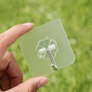8PCS Adhesive Wall Hooks Heavy Duty Stick On Strong Waterproof Ceiling  DDM