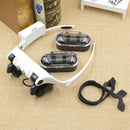 20X 10X 15X 25X LED Glasses Jeweler Magnifier Watch Repair Magnifying Loupe FKF