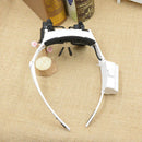 20X 10X 15X 25X LED Glasses Jeweler Magnifier Watch Repair Magnifying Loupe FKF