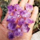 1 Package Natural Amethyst Geode Crystal Quartz Amethyst Cluster Specimen CBK