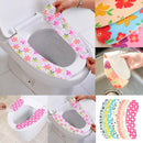 Bathroom Self-adhesive Warmer Toilet Seat Closestool Soft Seat Cover Pad