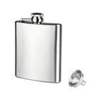 18 oz Liquor Stainless Steel Pocket Hip Flask Screw Cap with Funnel Rsd