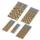 50pcs HSS Quick Change Hex Shank Titanium Cobalt Coated Drill Bit Set 3 VFT