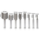 8Pcs/Set Shank 1/4" Dia Straight Router Bit Milling Slot Cutter Woodwork Tool