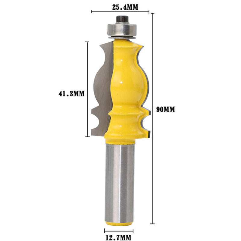 1/2" Shank Fish-shaped Router Bit Carving Mold Mill Cutter Woodwork Tool Durable