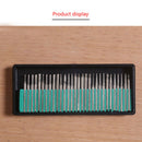 30Pcs NEEDLE 1/8 inch Diamond Grinding Head Coated Carving Burrs Shank 3  YSK