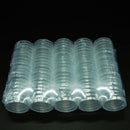 100pcs 27/30mm Coin Storage Box Clear Plastic Round Display Case Album Ca XCL
