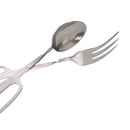 8/10 Inch Stainless Steel Scissor Fork Spoon Salad Clip BBQ Bread Tongs FCA