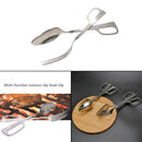 8/10 Inch Stainless Steel Scissor Fork Spoon Salad Clip BBQ Bread Tongs FCA