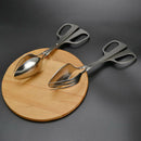 8/10 Inch Stainless Steel Scissor Fork Spoon Salad Clip BBQ Bread Tongs FCA