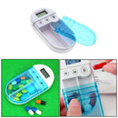 Mini LCD Digital Pill Box Timer Electric Clock Reminder Medicine Pill Case KUZ