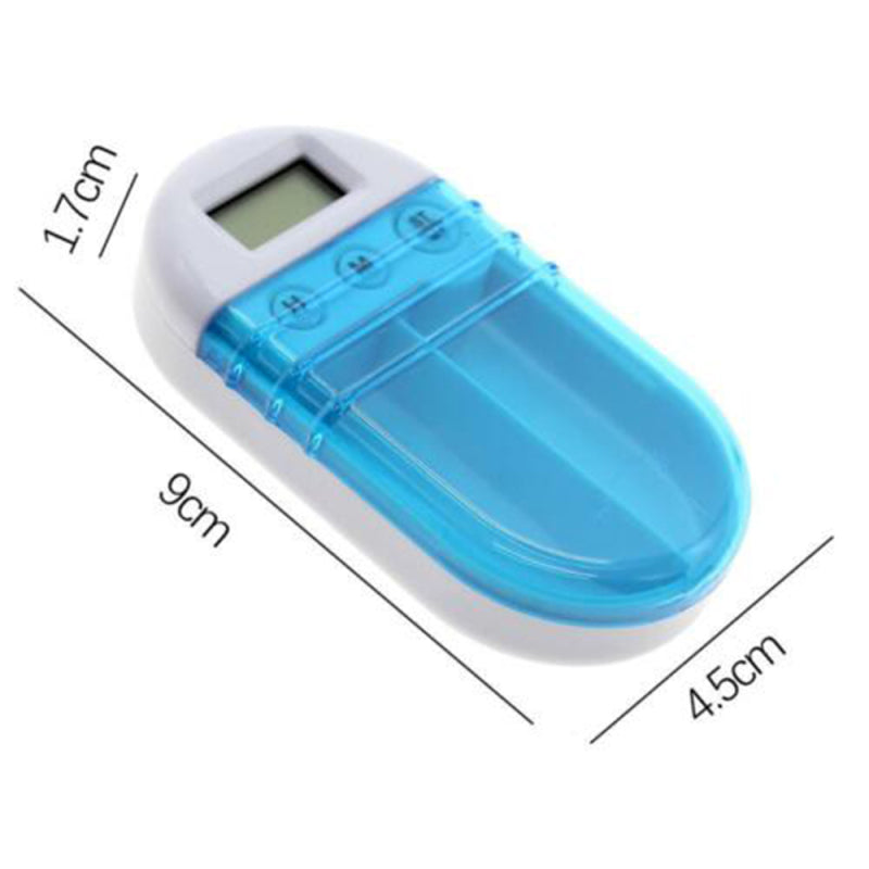 Mini LCD Digital Pill Box Timer Electric Clock Reminder Medicine Pill Case CEG