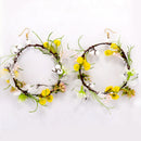 Mori Girl Flower Earrings European and American wedding jewelry coprica BLU