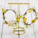 Mori Girl Flower Earrings European and American wedding jewelry coprica BLU
