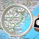 Rubber handle Double LED light reading identification Magnifier VNI