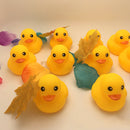 20x Baby Toddler Bathing Bathing Float Duck Fun Toys Mini Rubber Squeaky Yellow