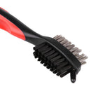 1x New RED Groove Cleaning Brush Double-Side Keychain Golf Ball Club Cue BNR