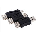 12Pcs/Set USB 2.0 A Male To Female Micro-B Mini-B Changer Converter Adapter