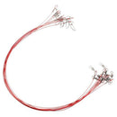Lot 10 Pcs 50cm Fishing Trace Lures Leader Stainless Steel Wire Fishing Line