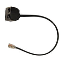 2 Female RJ9 4p4c Revolution Telephone Line Adapter Cable 65cm GJF MEQ