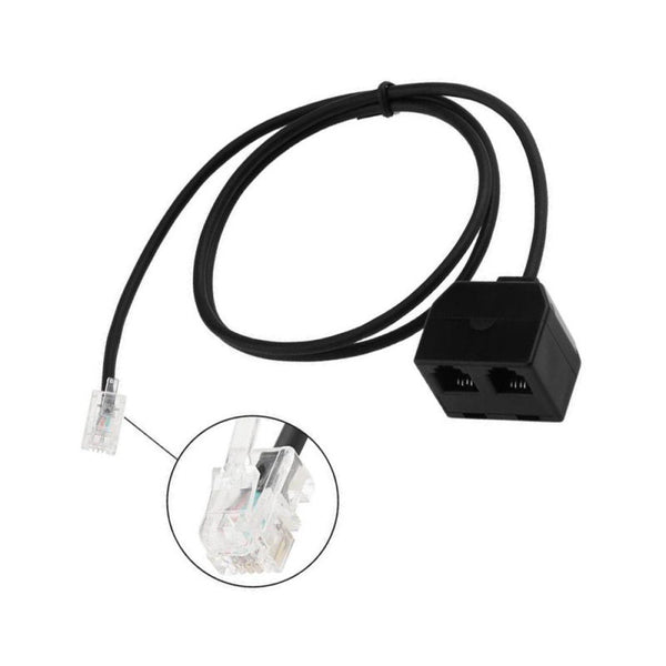 2 Female RJ9 4p4c Revolution Telephone Line Adapter Cable 65cm GJF MEQ