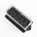 6 Way Fuse Holder Box Car Vehicle Circuit Blade Fuse Box Block LED Indi dsf YDV