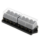 8 Way Circuit Auto Car Boat Trailer Blade Fuse Box Block Holder