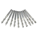 10Pcs 3.175*2*17mm Ball Head Double Edge Milling Cutter Blade Tungsten Steel tru