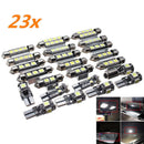 23x Canbus LED Car Interior Inside Lights Dome Trunk Map License Plate Lamp Bulb