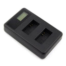 For GOPRO5/6 Battery Charger AHDBT-501 Double Slot Micro-usb LCD Charg GAX