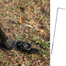 8pcs Camping Stake Nail Metal Steel Tent Hook Peg Hiking Survival Tool DSY IHD